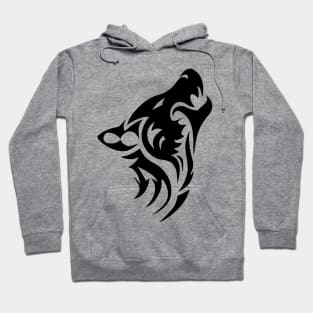 Howling Wolf Head Hoodie